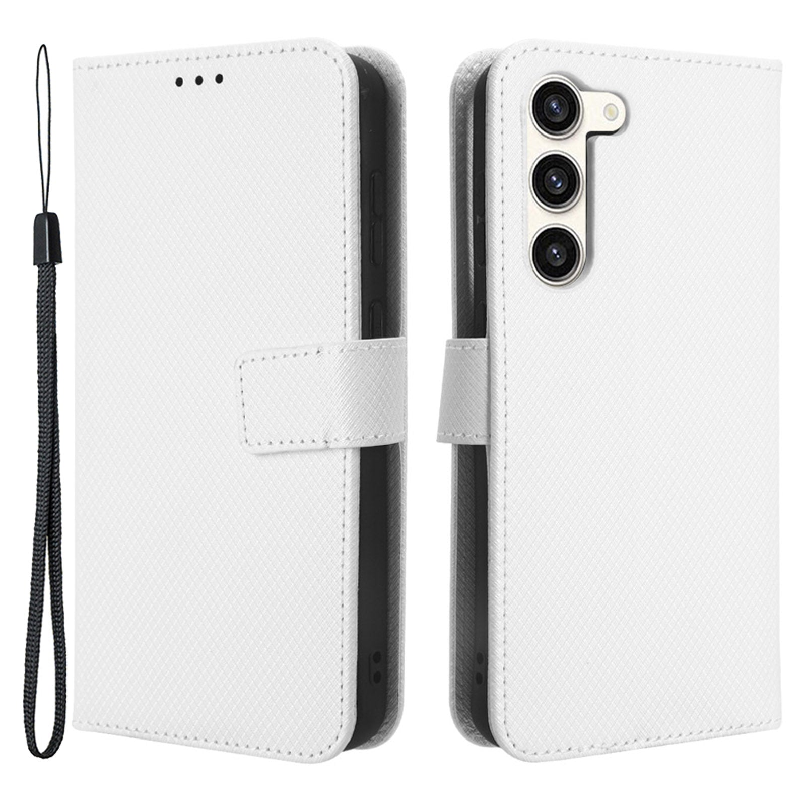 Wallet Stand Phone Case for Samsung Galaxy S23 Anti-scratch Diamond Texture PU Leather Phone Cover Wallet Stand Phone Case for Samsung Galaxy S23 Anti-scratch Diamond Texture PU Leather Phone Cover